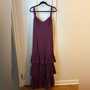 Abercrombie Ruffle Dress in Purple